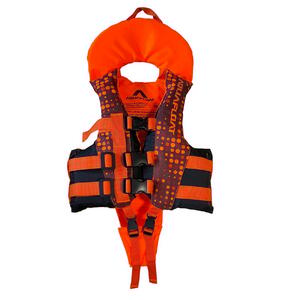 Chaleco Aquafloat niño Ski con cordon ribbon naranja fluoT03