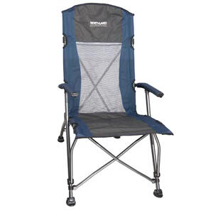 Silla camping semiplayera Northland New Outdoor 60 x 65 x 106 cm  color gris azul