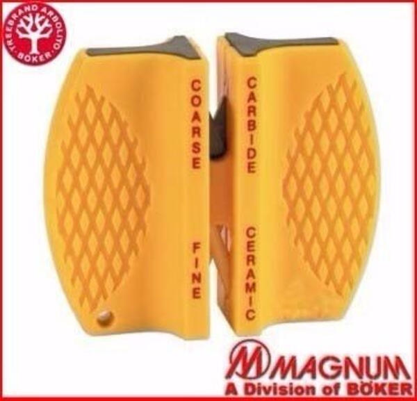Afilador Magnum amarillo de bolsillo carburo y ceramica