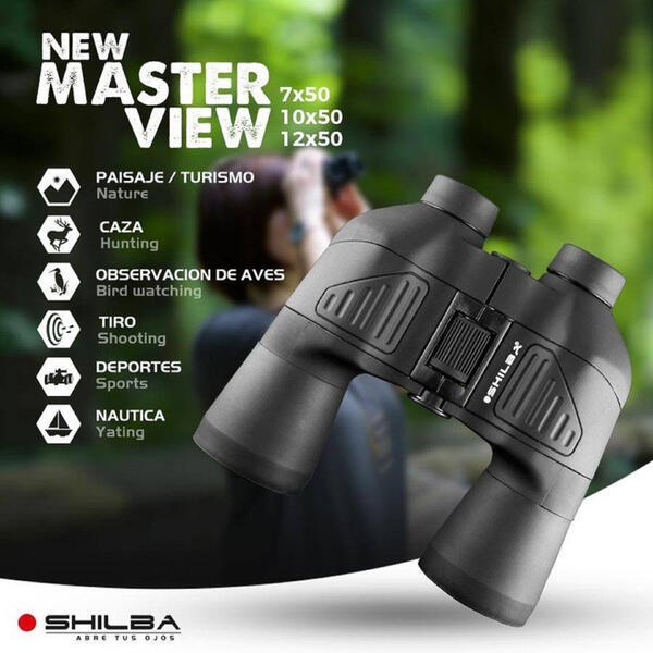 Binocular Shilba 7x50 new master view V azul .Campo de visión: 1000m -113 m