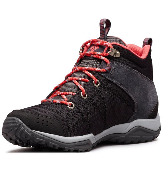 Bota Columbia dama Fire Venture Mid Textile color Negro gris - Suiza Outdoor
