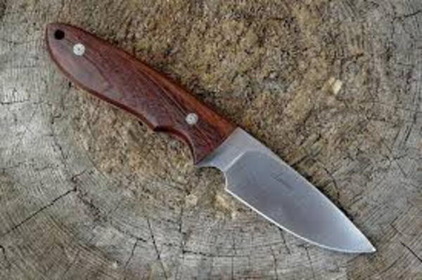 Cuchillo Boker JERRY LAIRSON SRI hoja 12 cm. cacha guayacan