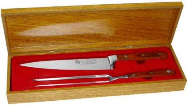 Set Trento GOURMET trinche/cuchillo madera 8" madera c/roble